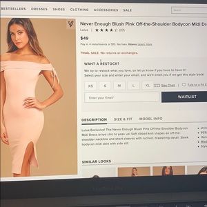 lulus blush pink off the shoulder dress